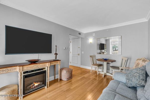 Dining room, Fireplace, Interior, Wood Texture Flooring