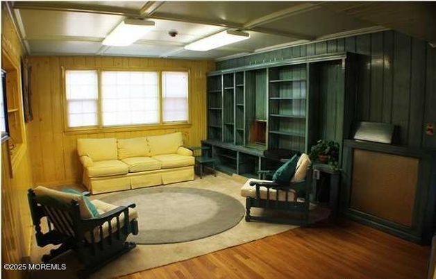 Interior, Living room, Wood Texture Flooring, Wooden Walls