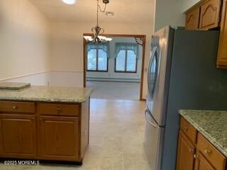 Chandelier, Interior, Kitchen, Recessed Lighting