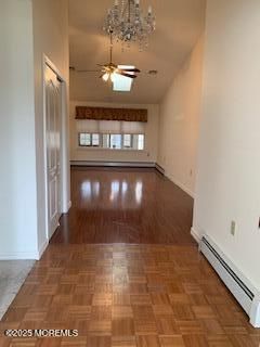 Chandelier, Empty room, Interior, Wood Texture Flooring