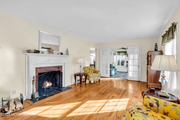 Fireplace, Interior, Wood Texture Flooring