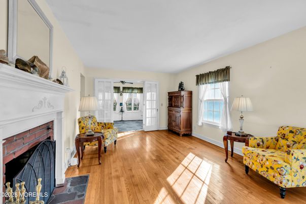 Fireplace, Interior, Wood Texture Flooring