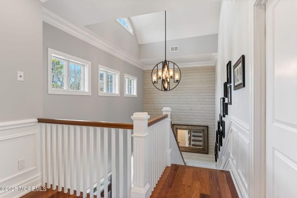 Chandelier, Interior, Wood Texture Flooring