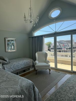 Bedroom, Chandelier, Interior