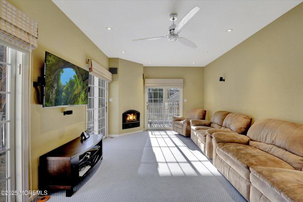 Fireplace, Interior, Living room, Recessed Lighting
