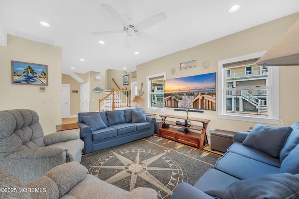 Interior, Living room, Recessed Lighting
