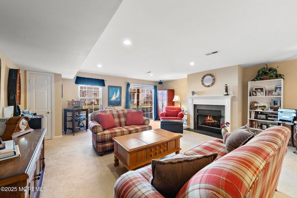 Fireplace, Interior, Living room, Recessed Lighting