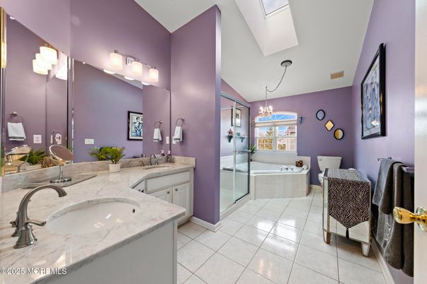 Bathroom, Dual Sink Vanities, Glass Shower, Interior