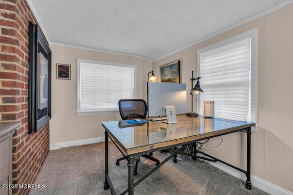 Home Office, Interior, Stone Walls