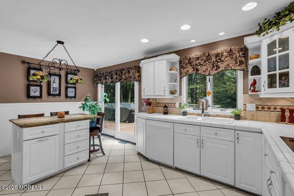 Interior, Kitchen, Recessed Lighting, Tile Countertops