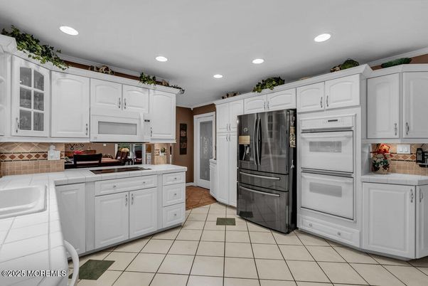 Interior, Kitchen, Recessed Lighting, Tile Countertops