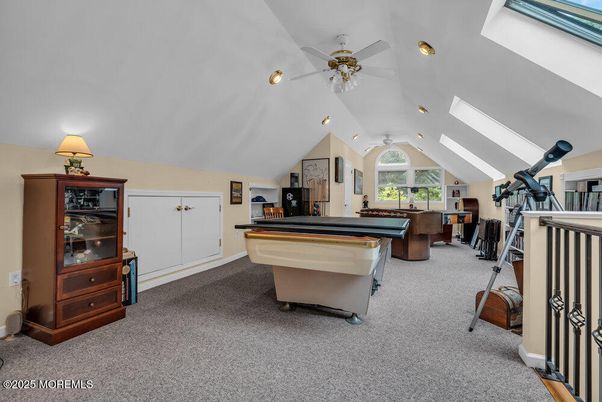 Billiard Table, Game Room, Interior, Recessed Lighting