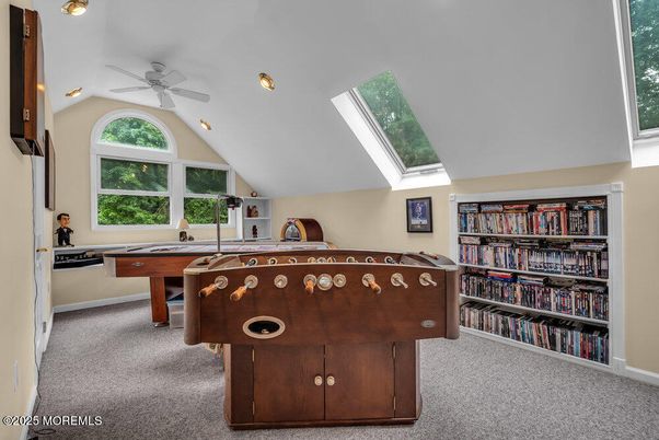Billiard Table, Game Room, Interior, Recessed Lighting