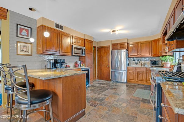 Interior, Kitchen, Pendant Lights, Stainless Steel Appliances