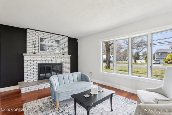 Fireplace, Interior, Living room, Stone Walls, Wood Texture Flooring