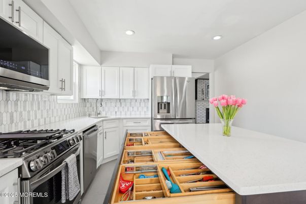 Interior, Kitchen, Recessed Lighting, Stainless Steel Appliances