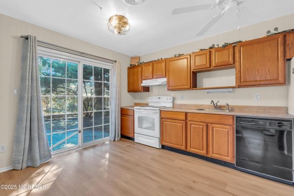 Interior, Kitchen, Wood Texture Flooring