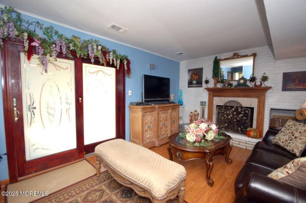 Fireplace, Interior, Living room, Wood Texture Flooring