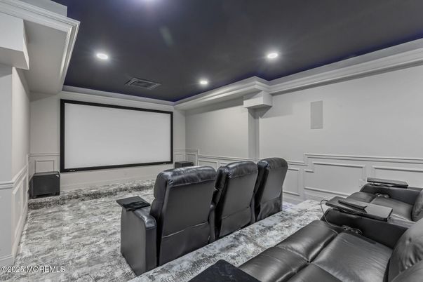 Home Theatre Room, Interior, Projection Screen, Recessed Lighting, Theatre Room
