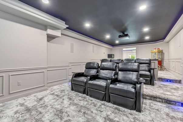 Home Theatre Room, Interior, Projection Screen, Recessed Lighting, Theatre Room