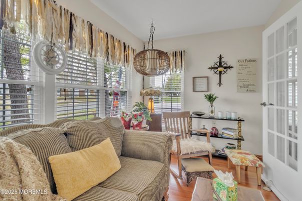 Dining room, Interior, Living room, Pendant Lights, Wood Texture Flooring