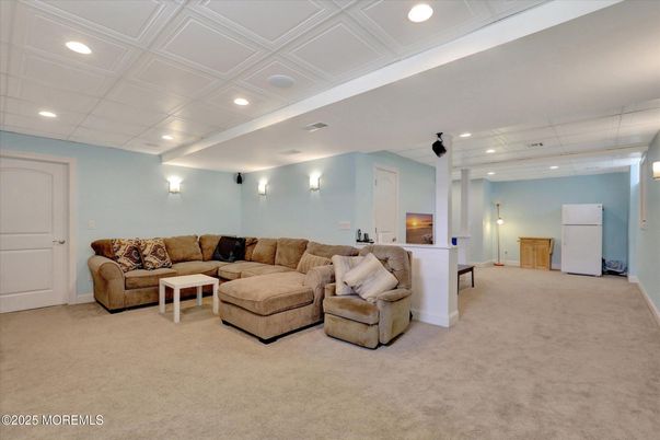 Interior, Living room, Recessed Lighting