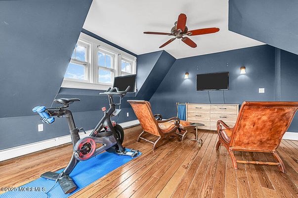 Fitness Equipment, Interior, Wood Texture Flooring