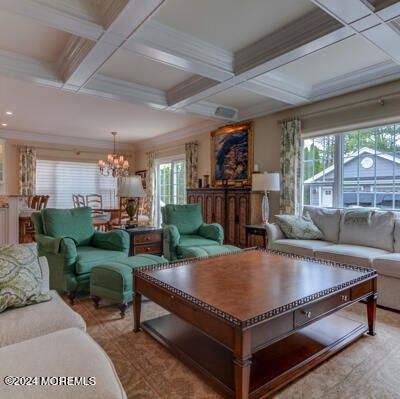 Chandelier, Dining room, Interior, Living room, Recessed Lighting
