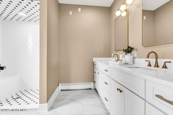 Bathroom, Dual Sink Vanities, Interior, Marble
