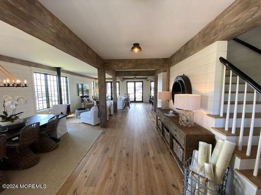 Chandelier, Dining room, Interior, Living room, Wood Texture Flooring