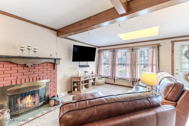 Fireplace, Interior, Living room, Wooden Beams
