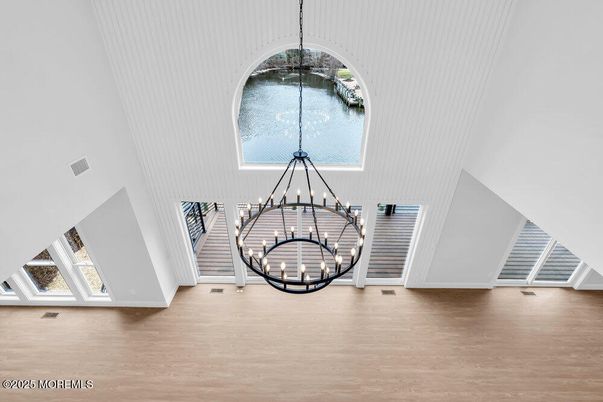 Chandelier, Interior, Pendant Lights, Wood Texture Flooring