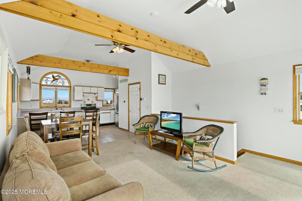 Dining room, Interior, Kitchen, Living room, Wooden Beams