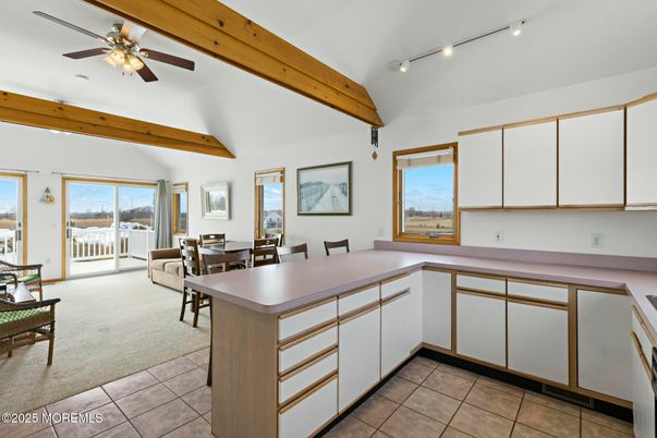Dining room, Interior, Wooden Beams
