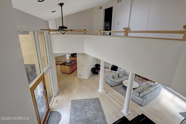 Interior, Pendant Lights, Recessed Lighting, Wood Texture Flooring
