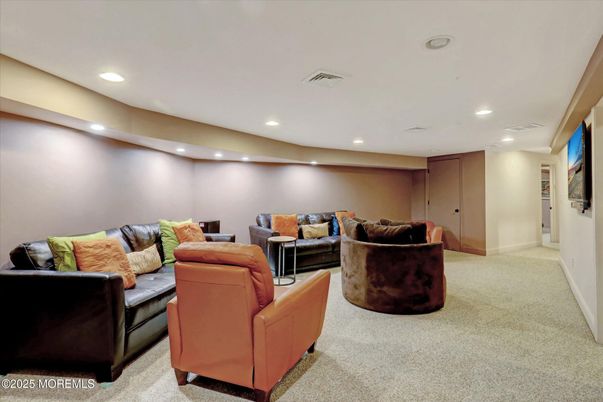 Interior, Living room, Recessed Lighting
