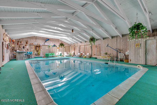Interior, Pool, Wooden Walls