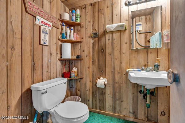 Bathroom, Interior, Wooden Walls