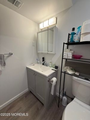 Bathroom, Dual Sink Vanities, Interior, Wood Texture Flooring