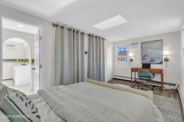 Bedroom, Home Office, Interior, Recessed Lighting, Wood Texture Flooring