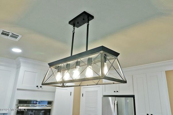 Interior, Kitchen, Pendant Lights, Recessed Lighting, Stainless Steel Appliances