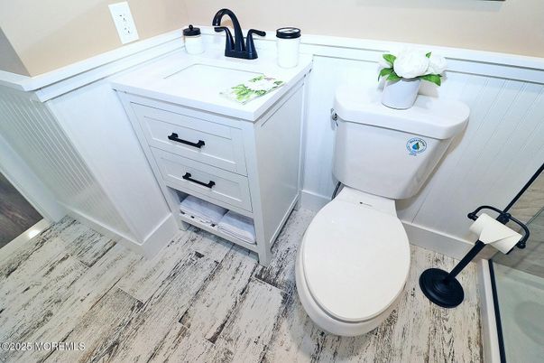 Bathroom, Interior, Wood Texture Flooring