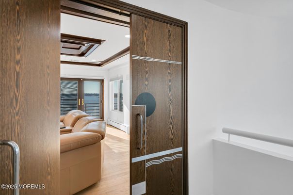 Fireplace, Interior, Recessed Lighting, Wood Texture Flooring