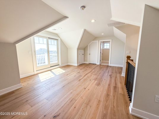 Empty room, Fireplace, Interior, Recessed Lighting, Wood Texture Flooring
