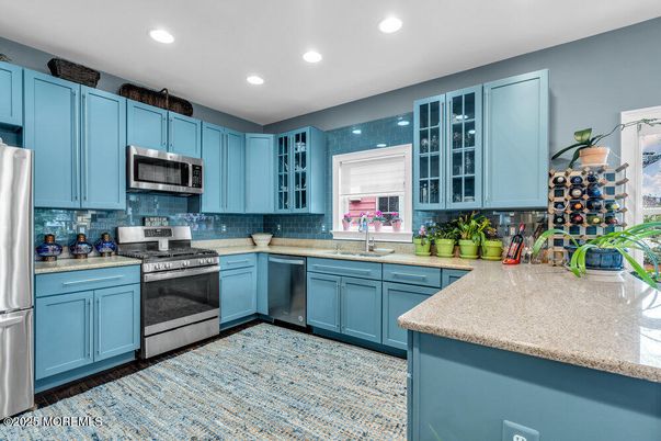 Interior, Kitchen, Recessed Lighting, Stainless Steel Appliances