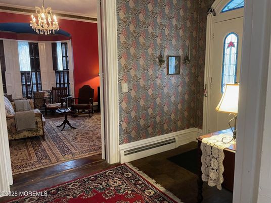 Chandelier, Interior, Wood Texture Flooring