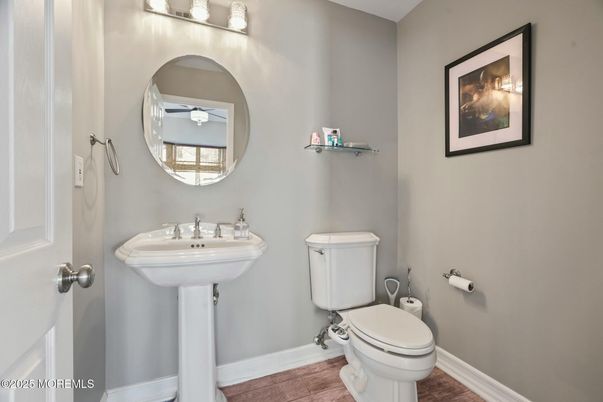 Bathroom, Interior, Wood Texture Flooring
