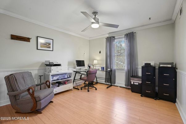Home Office, Interior, Wood Texture Flooring