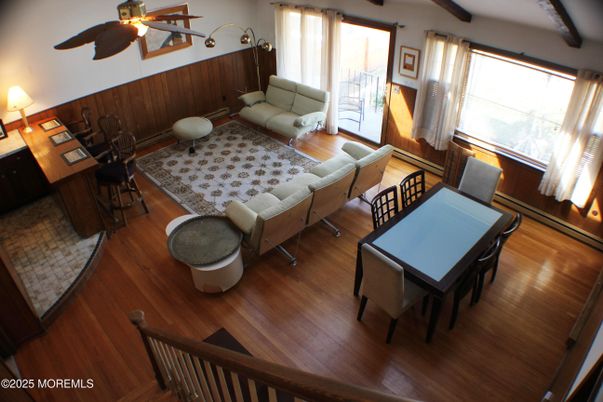 Dining room, Interior, Living room, Wooden Beams, Wood Texture Flooring