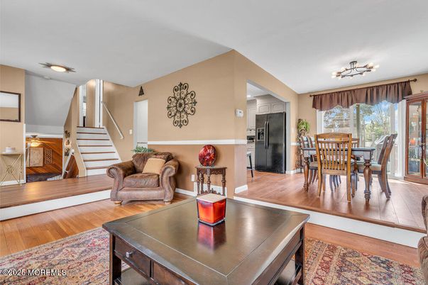 Dining room, Interior, Kitchen, Living room, Wood Texture Flooring